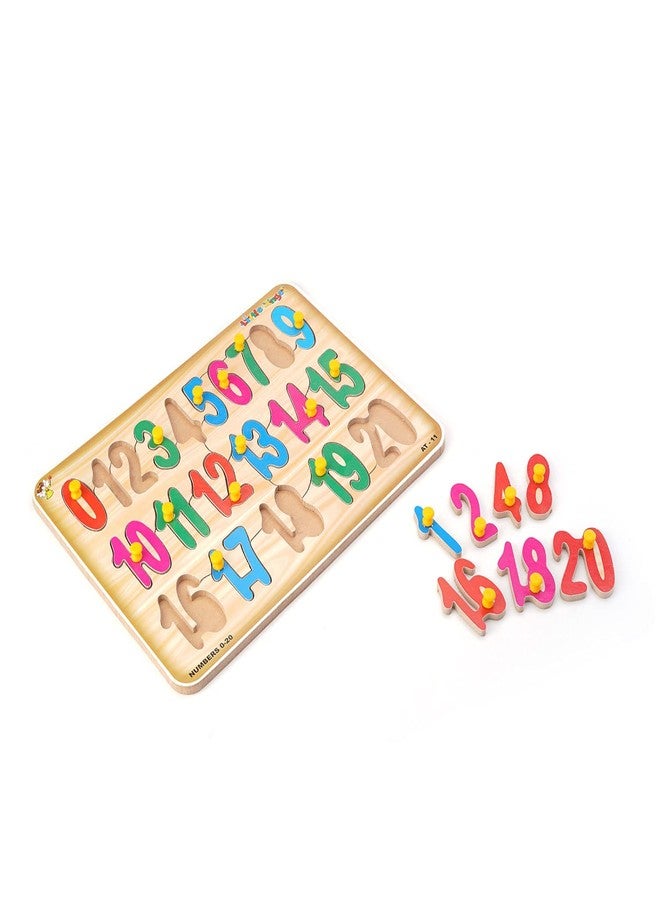 RPC99 Wooden English Alphabets & Numeric Number 1-20 Wooden Puzzle for 02 Yrs - 05 Yrs (Multicolor) (2 Boards) - Image 5